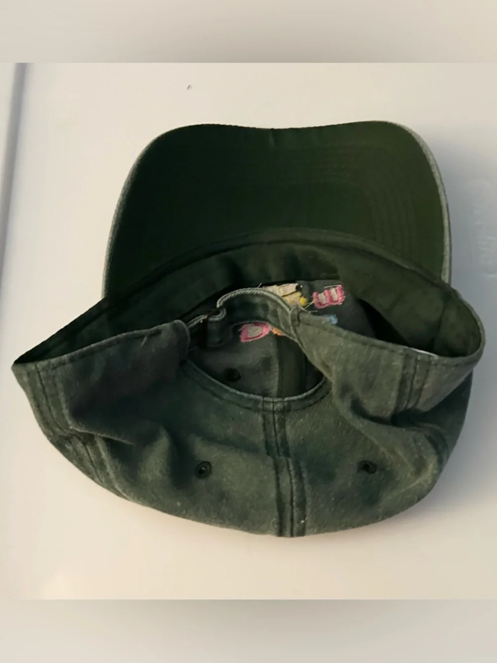 Dog Mom Embroidered Baseball Cap - Green NWOT